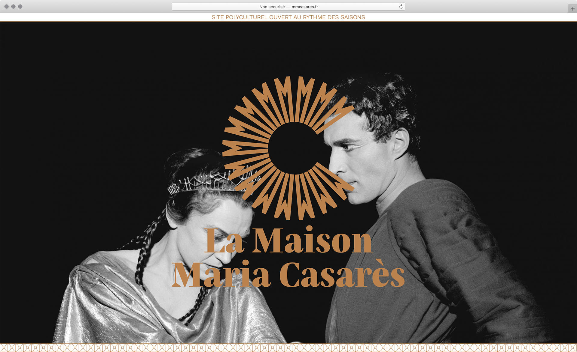 Cyril Makhoul - (link: http://mmcasares.fr/ text: Maison Maria Casarès )— Visual Identity and webdesign. (With (link: http://www.salutpublic.be/ text: Salut Public))